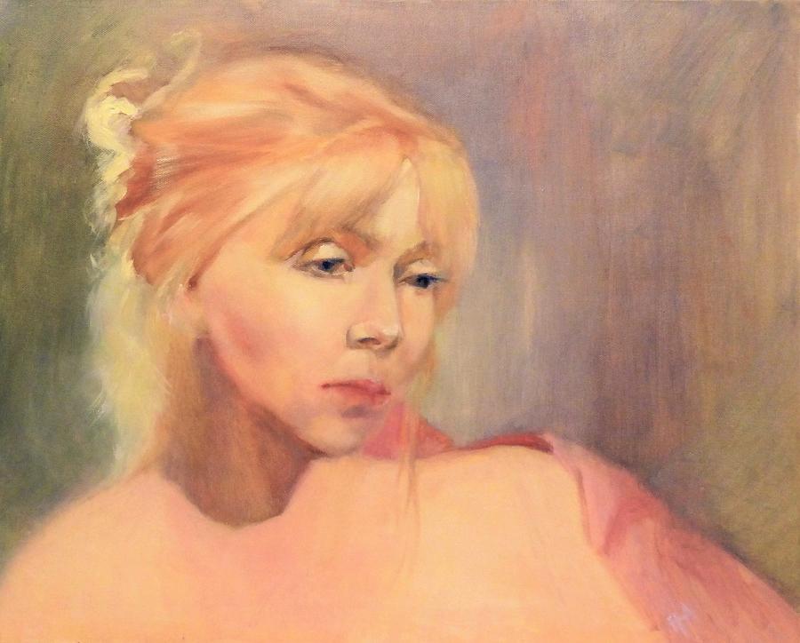 Portrait Painting - Marie SOLD by Irena Jablonski