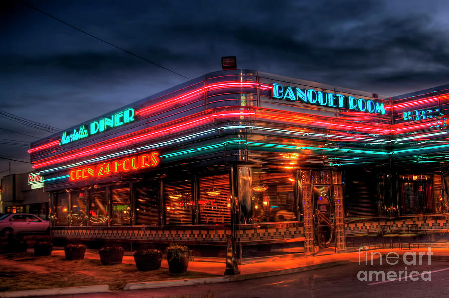 Marietta Diner Photograph by Corky Willis Atlanta Photography - Fine ...