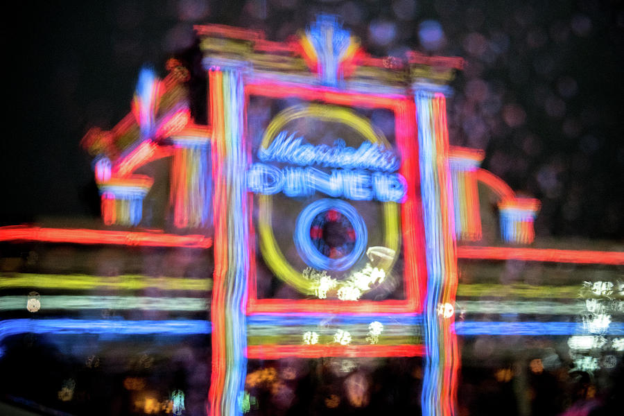 Marietta Diner Lights Out of Focus Photograph by Anthony Doudt