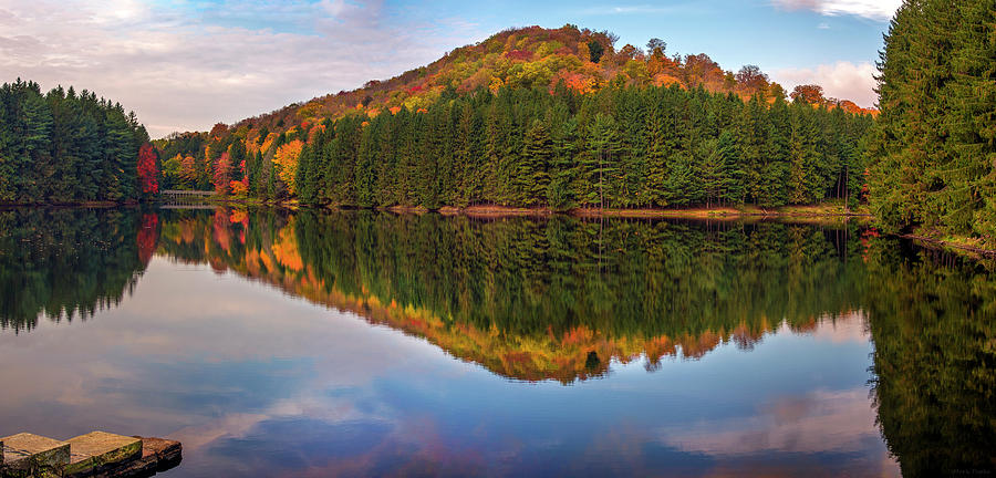 Fall Photograph - Marilla Reservoir 2 by Mark Papke