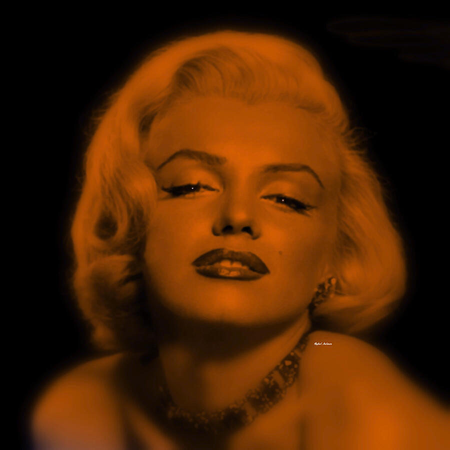 Marilyn Monroe in Copper Blonde. Pop Art Digital Art by Rafael Salazar