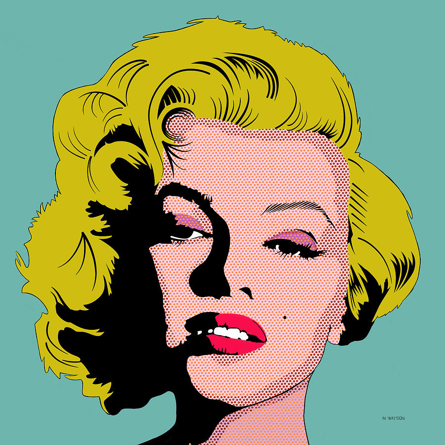 Marilyn-1 Digital Art by Marlene Watson - Fine Art America