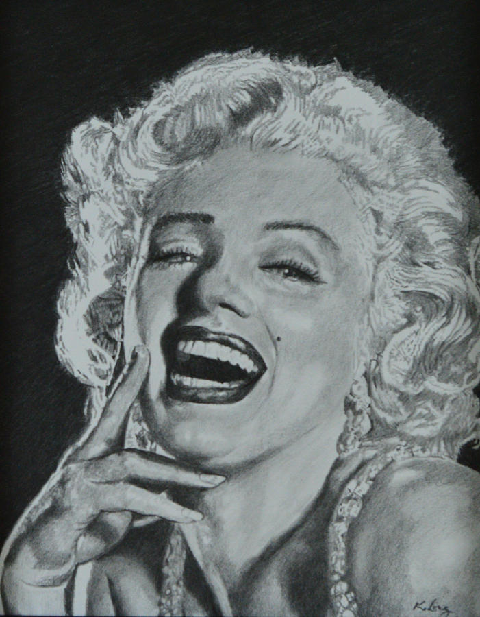 Marilyn #1 Drawing by Kevin Long - Fine Art America