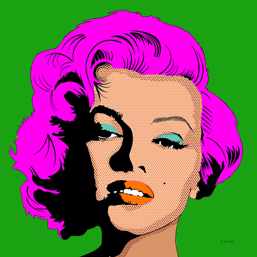 Marilyn-4 Digital Art by Marlene Watson