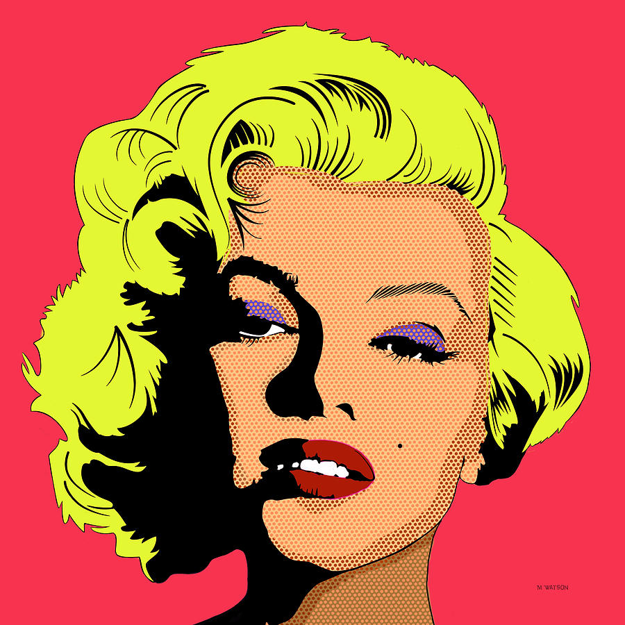Marilyn-5 Digital Art by Marlene Watson