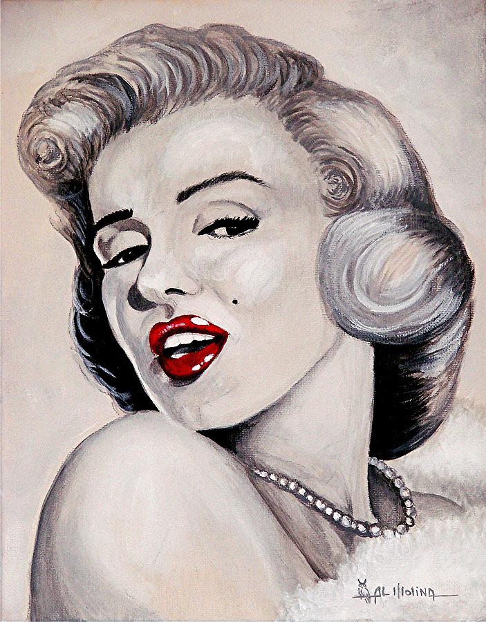 Marilyn Painting by Al  Molina