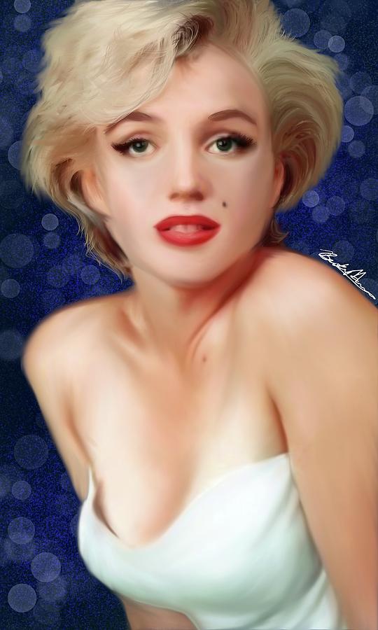 Marilyn Painting by Becky Herrera