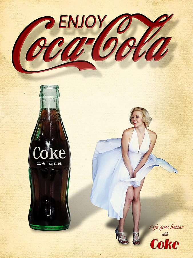 Marilyn Coca Cola Girl 3 Photograph by James Sage