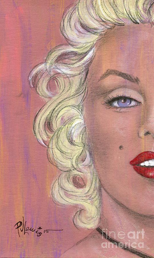 Marilyn Halfway Painting by PJ Lewis