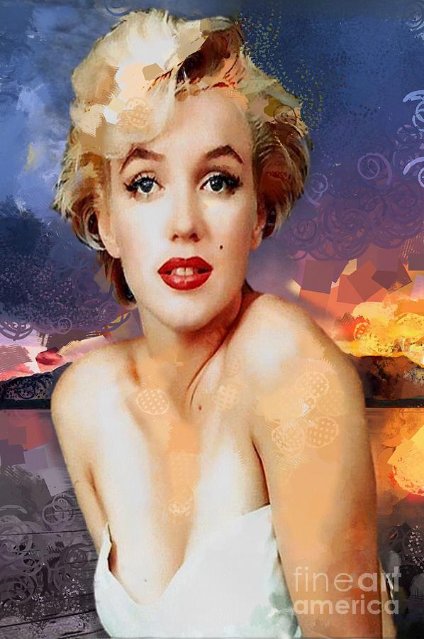 Cover Painting - Marilyn Hotty Totty by Catherine Lott