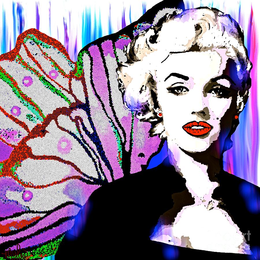 Marilyn In Love Painting by Saundra Myles
