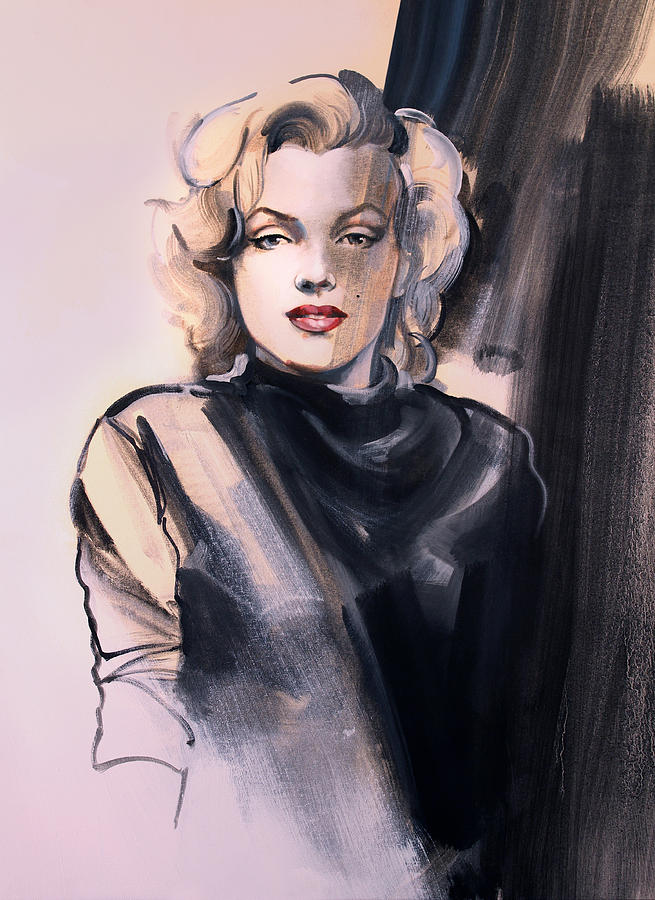Marilyn Manroe Fashion Painting by Ron Di Scenza | Fine Art America