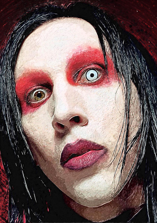 Marilyn Manson Digital Art by Zapista OU