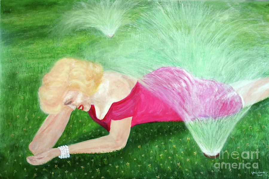 Marilyn Misted Painting by Lyric Lucas