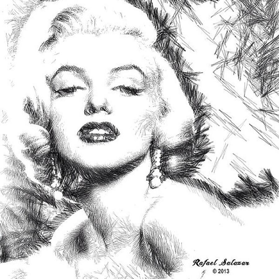 Marilynmonroe Photograph - Marilyn Monroe - The One And by Rafael Salazar