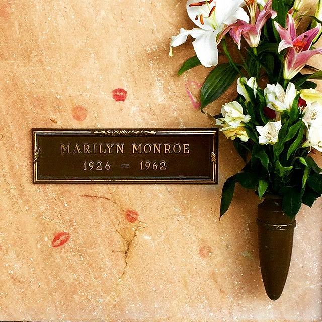 Hollywood Photograph - Marilyn Monroe , Westwood Cemetery by Kerri Ann McClellan