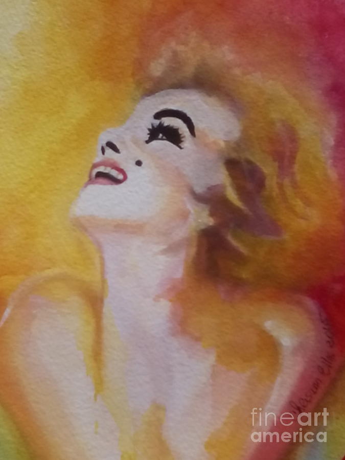 Portrait Painting - Marilyn Monroe 04 by Chrisann Ellis
