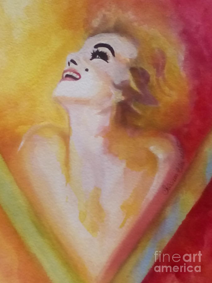 Marilyn Monroe 05 Painting by Chrisann Ellis