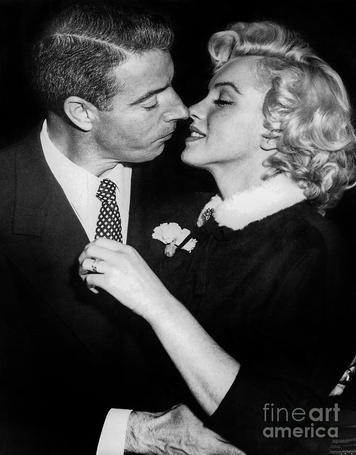 Marilyn Monroe and Joe Dimaggio  Photograph by Jon Neidert