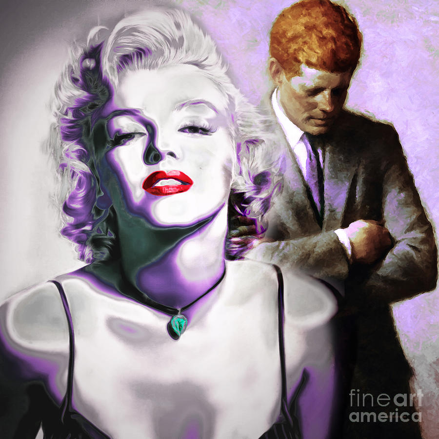 Marilyn Monroe and John F Kennedy 20160106 Photograph by Wingsdomain Art and Photography