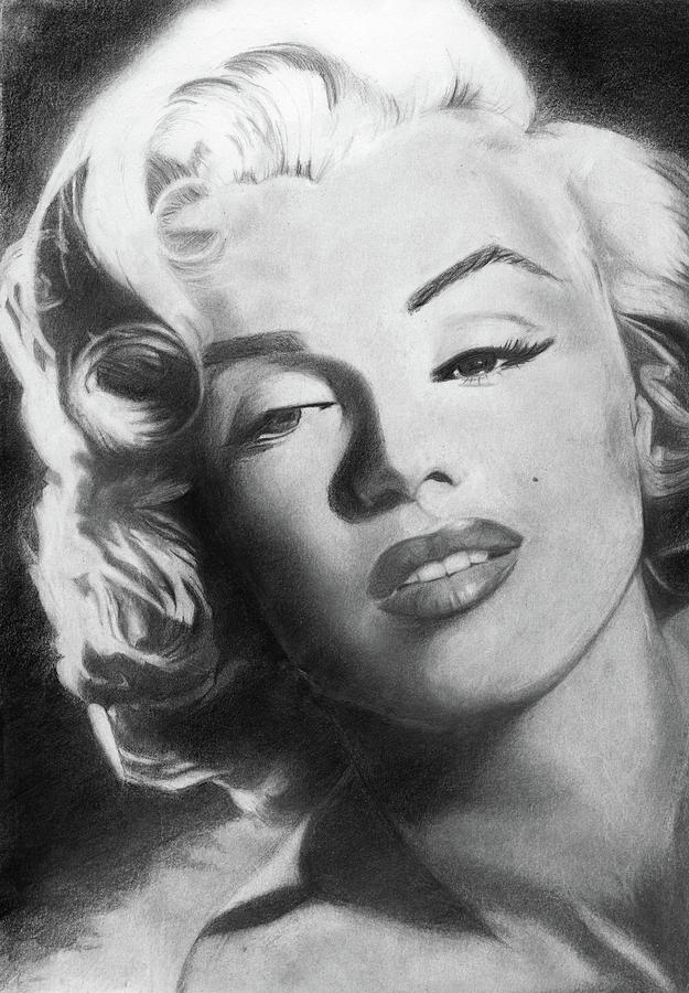 Marilyn Monroe Art Drawing Drawing by Sanne Maras | Fine Art America