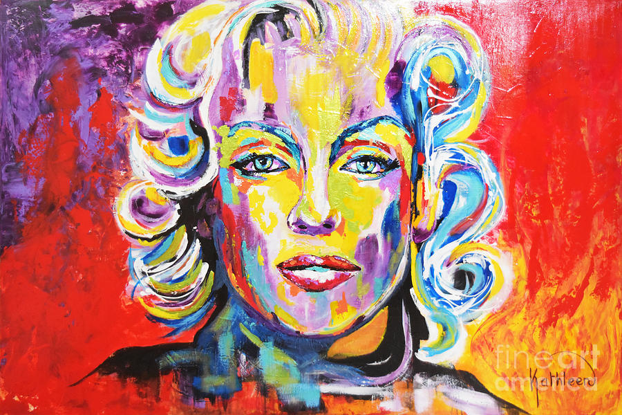 MARILYN MONROE / Awesomeness Painting by Kathleen Artist PRO