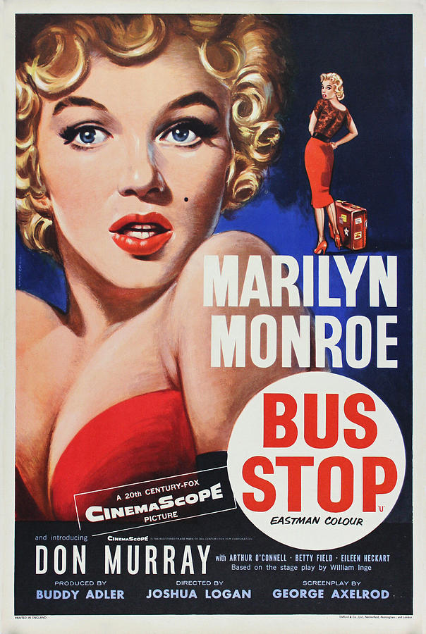 Bus Stop Digital Art - Marilyn Monroe - Bus Stop by Georgia Fowler