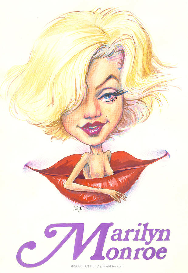 Art By Seleus Marilyn Monroe Caricature My XXX Hot Girl