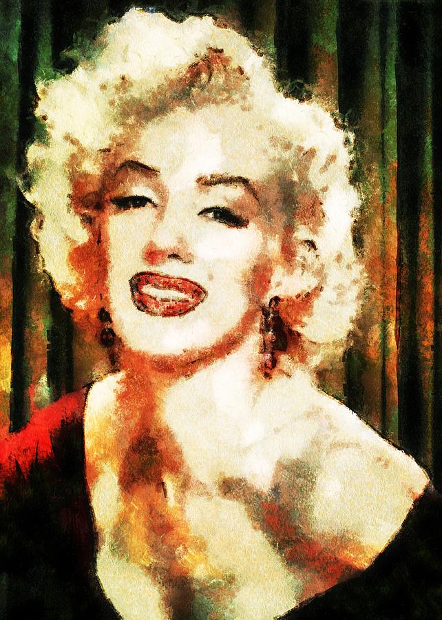 Marilyn Monroe Digital Art by Charmaine Zoe