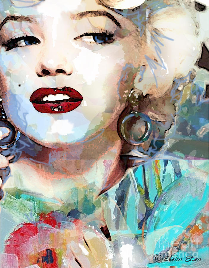 Marilyn Monroe Art For Sale Painting - Marilyn Monroe Color Me by Sheila Elsea