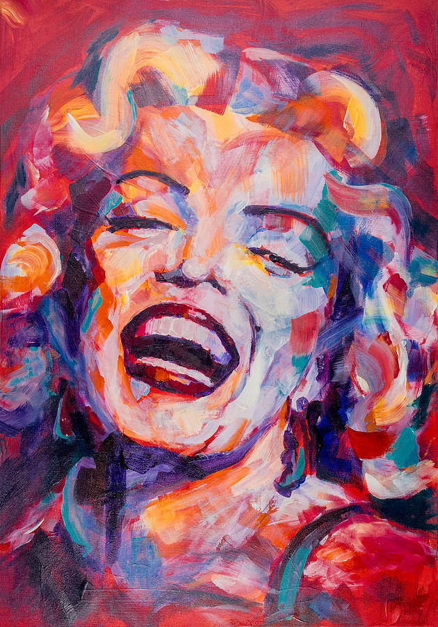 Abstract Painting - Marilyn Monroe by Dima Mogilevsky