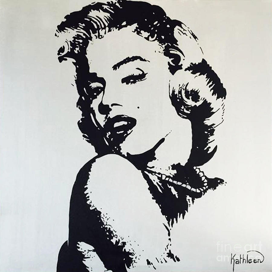 MARILYN MONROE / Glamour Painting by Kathleen Artist PRO