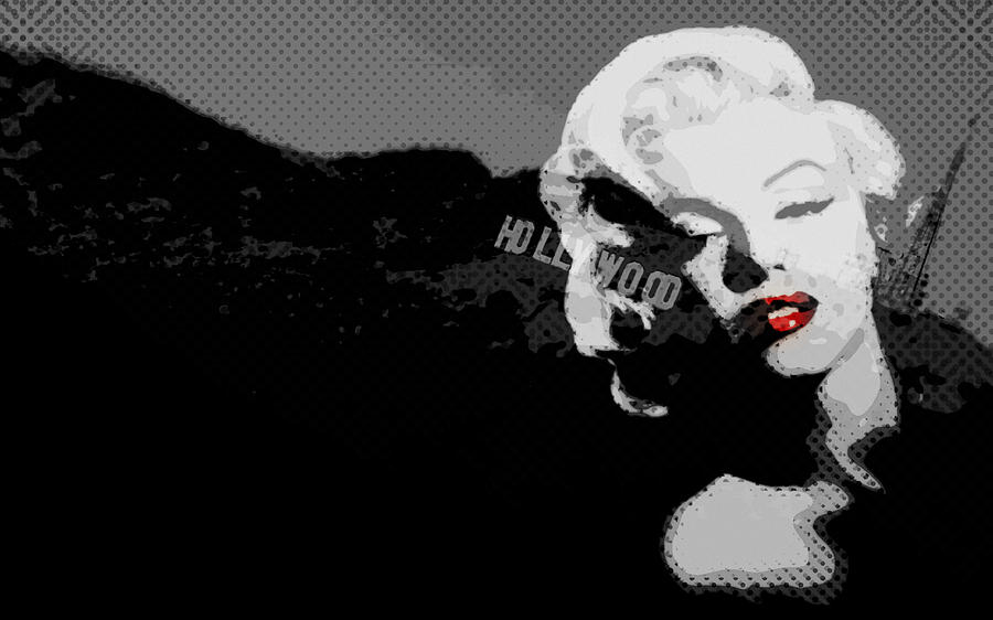 Marilyn Monroe Hollywood Star Digital Art by Brad Scott