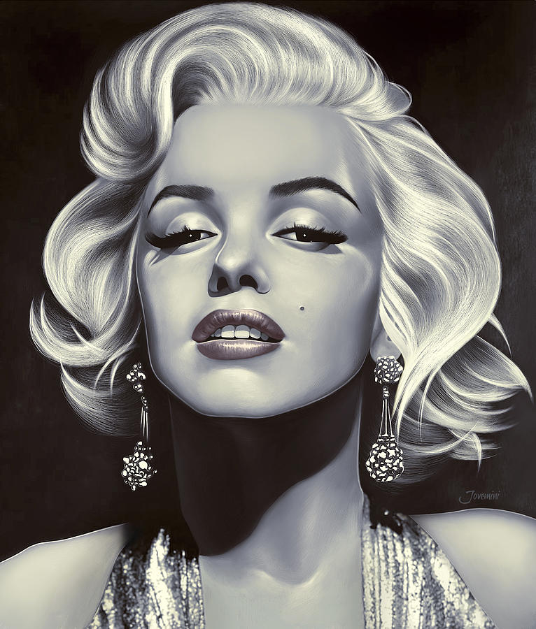Marilyn Monroe Drawing Painting by Jovemini ART
