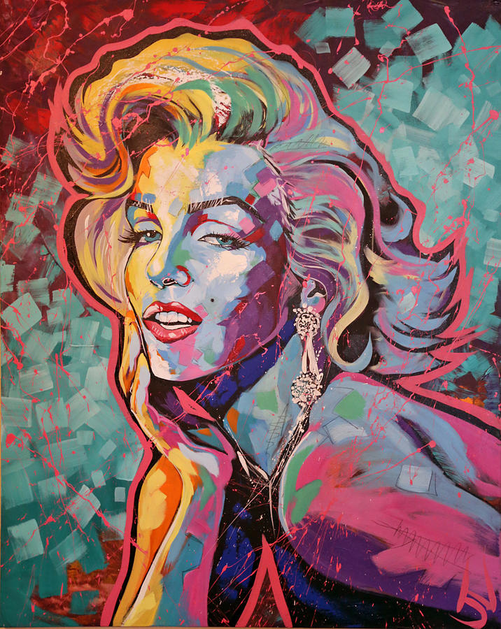 Marilyn Monroe Painting by Jay V Art