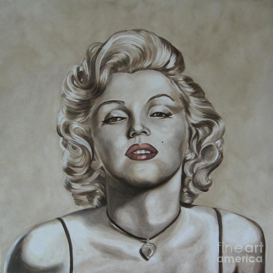 Marilyn Monroe Painting by Jindra Noewi