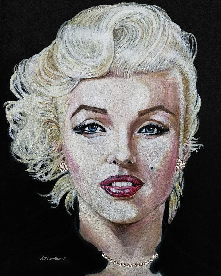 Marilyn Monroe Drawing by Kevin Johnson Art