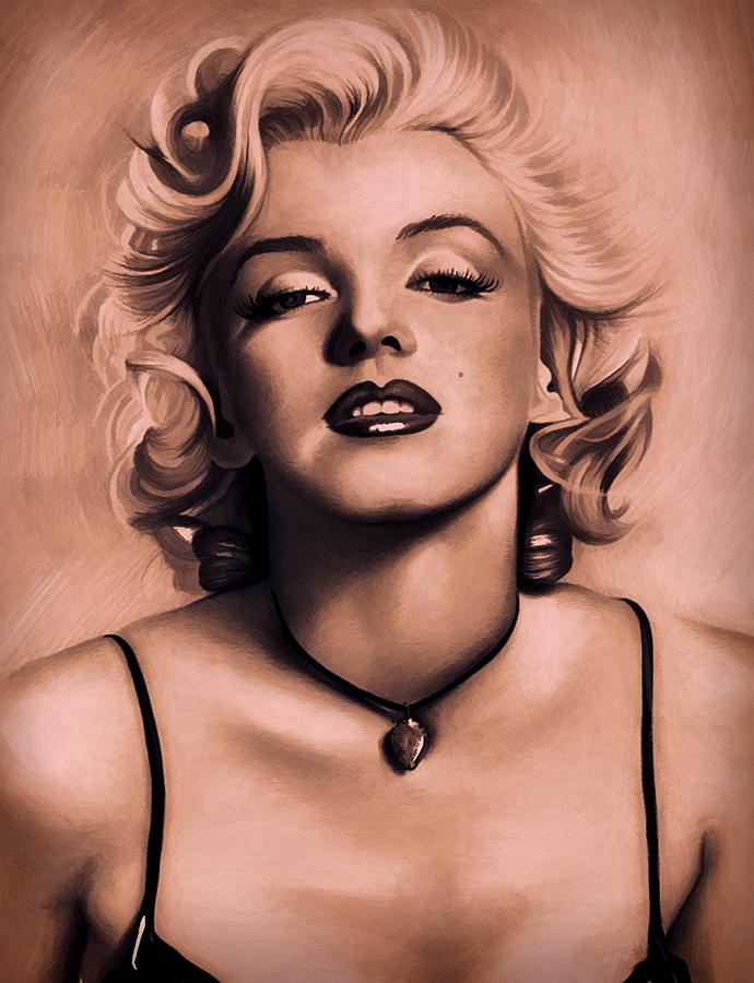 Marilyn Monroe Painting by Louis Ferreira