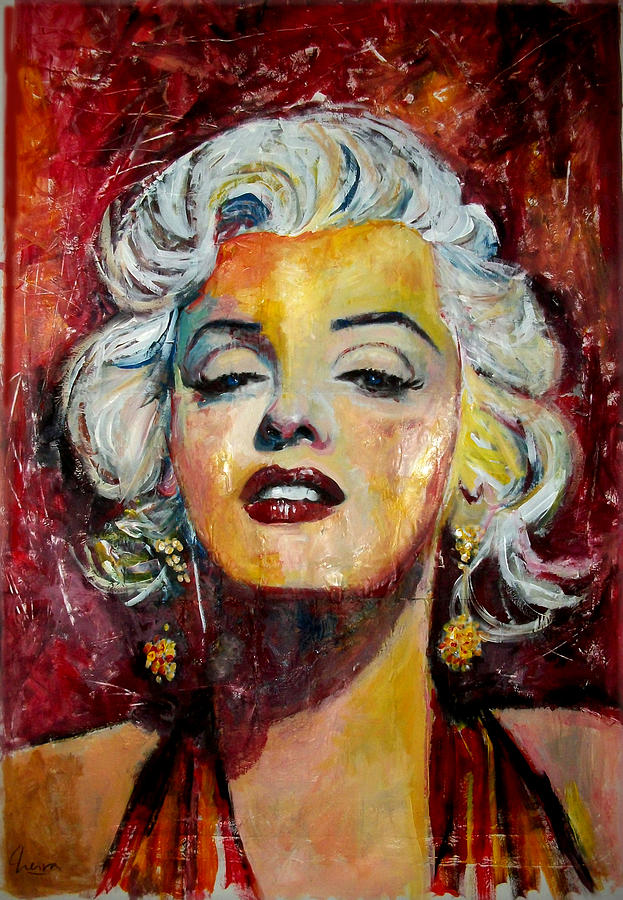 Movie Painting - Marilyn Monroe by Marcelo Neira