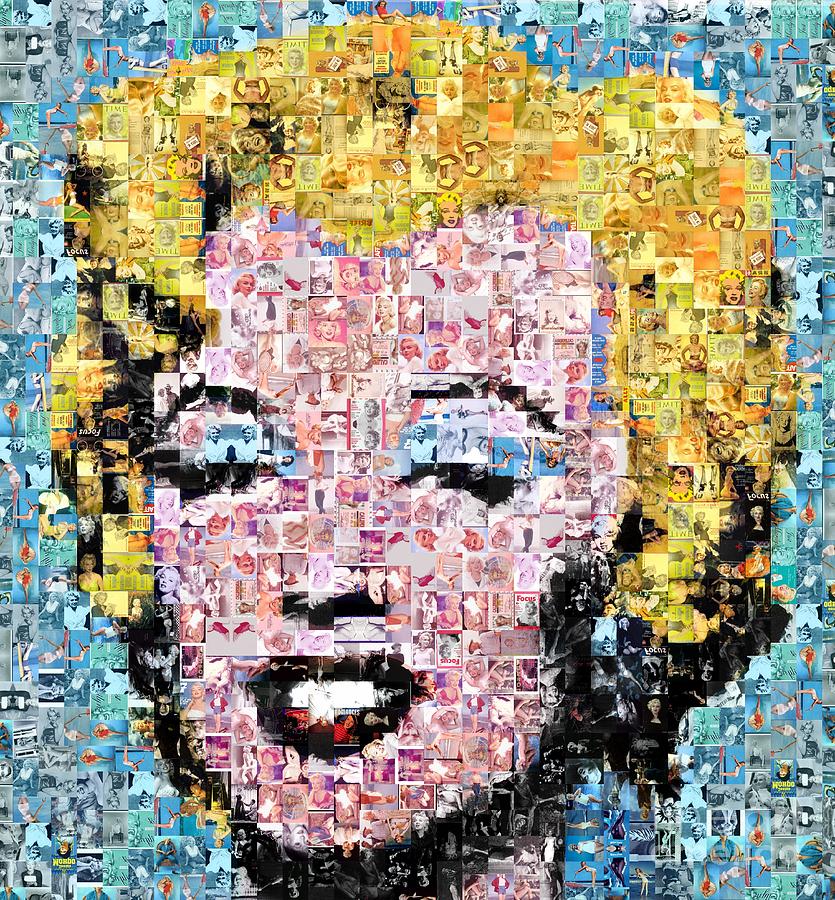 Marilyn Monroe Photograph - Marilyn Monroe Mosaic by Baltzgar