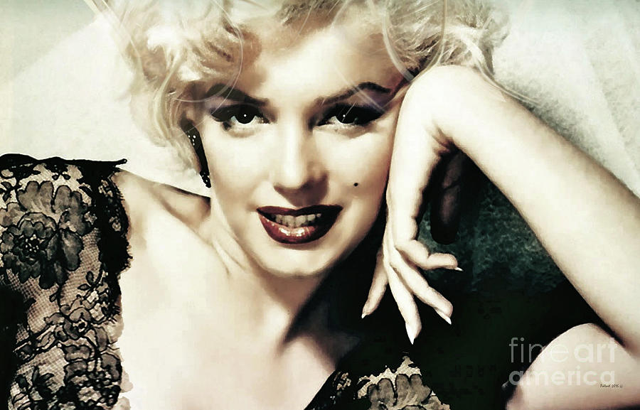Marilyn Monroe Mixed Media - Marilyn Monroe, Norma Jeane Mortensen by Thomas Pollart