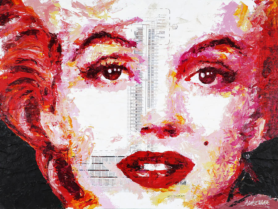 Marilyn Monroe - Pink Painting by Havi - Fine Art America