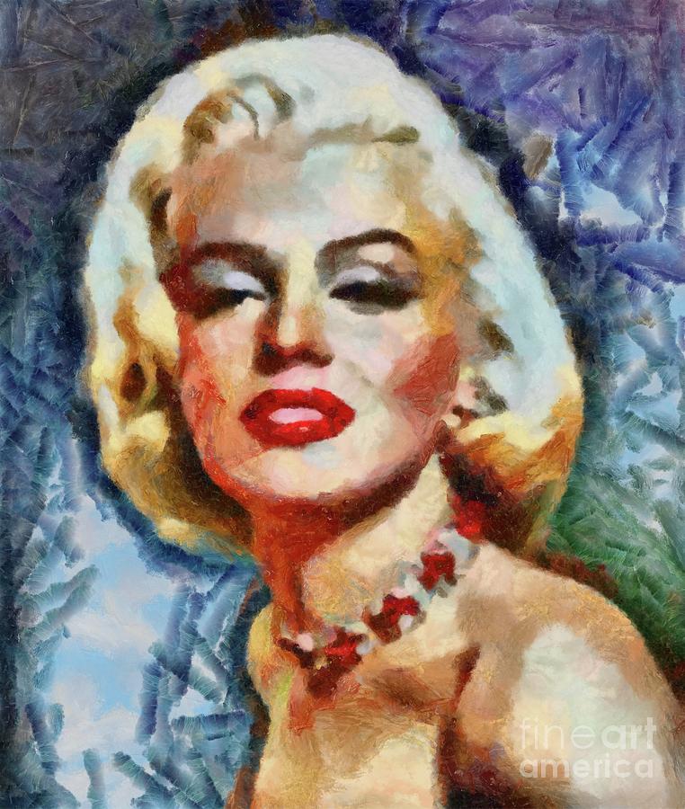 Marilyn Monroe, Pinup and Actress Painting by Esoterica Art Agency ...