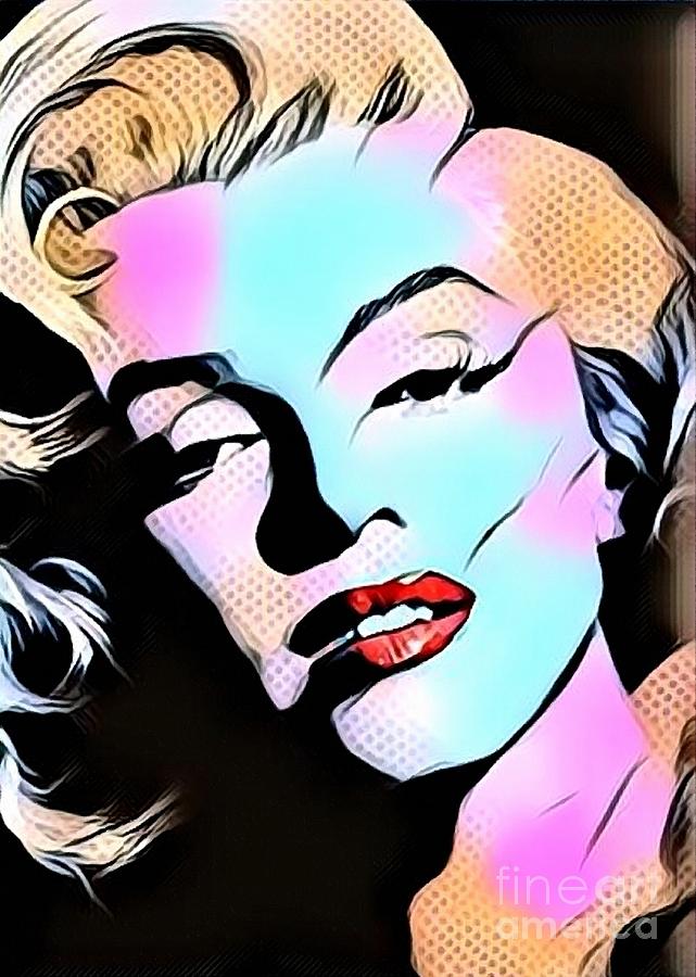 Marilyn Monroe Pop Art Rogue Art Mixed Media By Rogue Art - Fine Art 