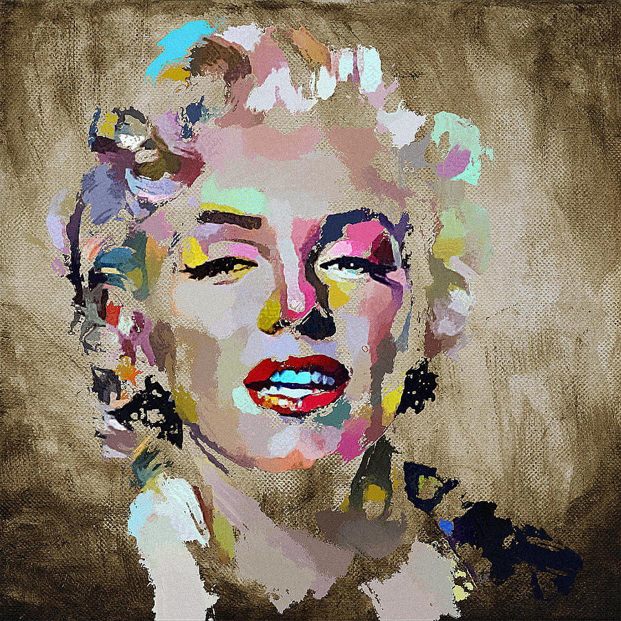 Marilyn Monroe Portrait Reveals Digital Art by Yury Malkov - Fine Art ...