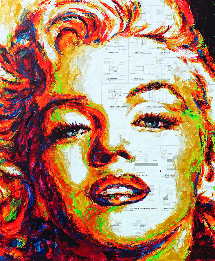 Marilyn Monroe Painting - Marilyn Monroe - Rainbow by Havi