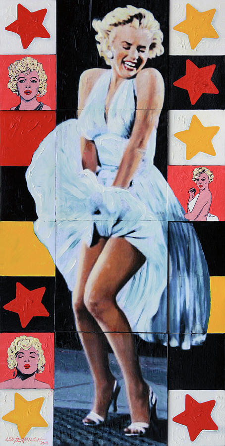 Marilyn Monroe The Star Painting by John Lautermilch
