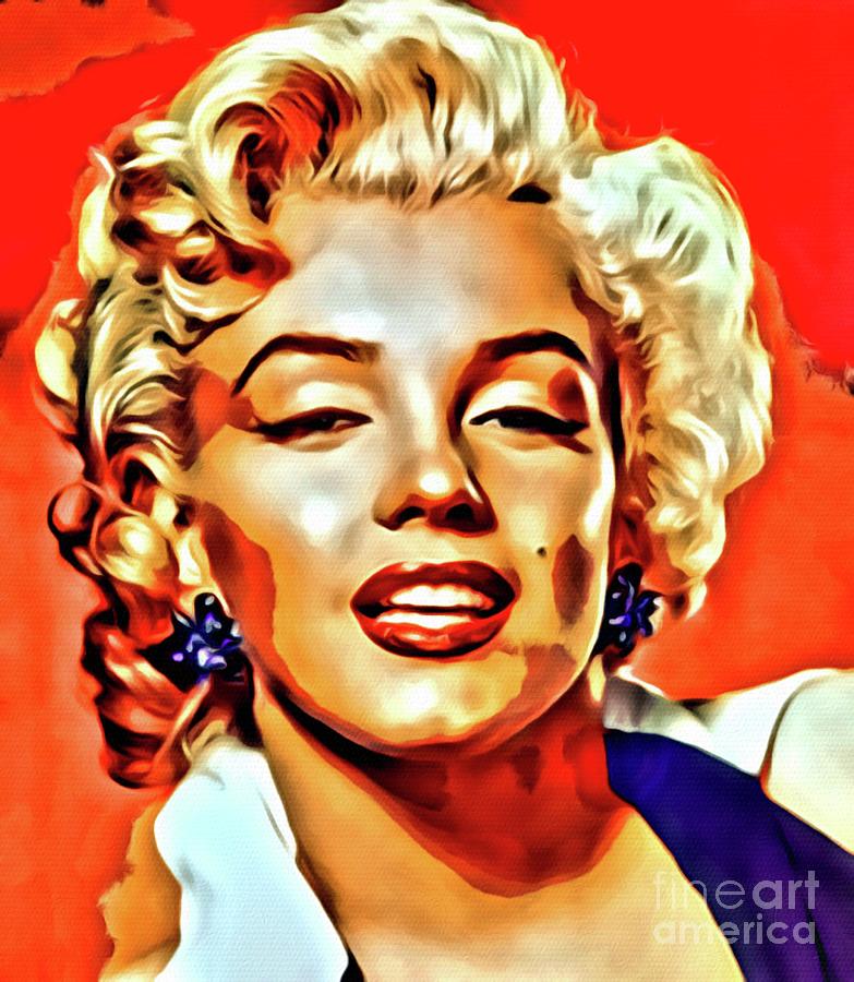 Marilyn Monroe, Vintage Actress Painting