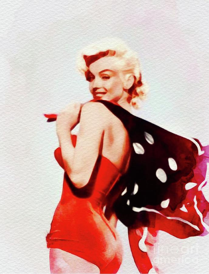 Marilyn Monroe, Vintage Movie Star Painting