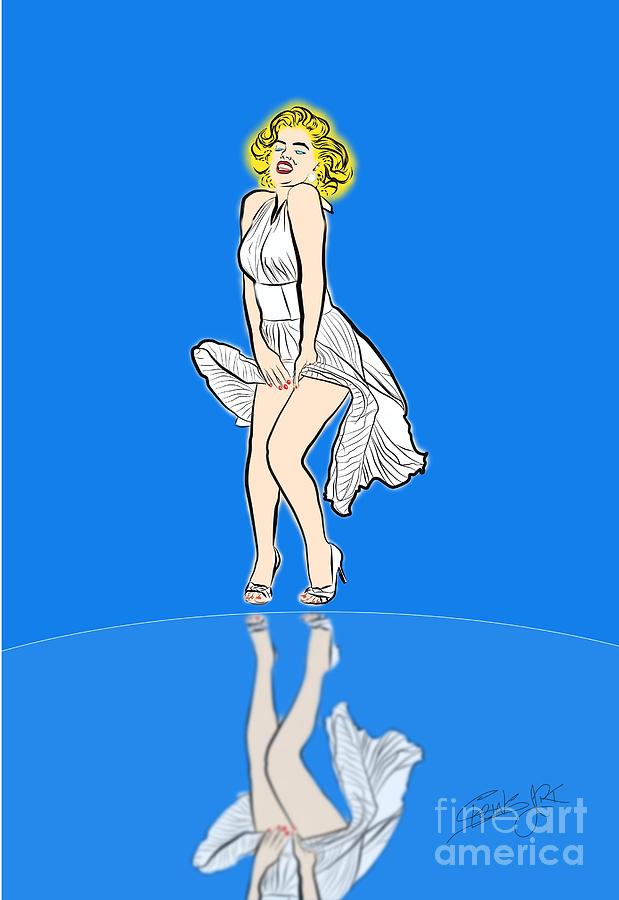 Marilyn Monroe Mixed Media - Marilyn on reflection by Stewart Robinson